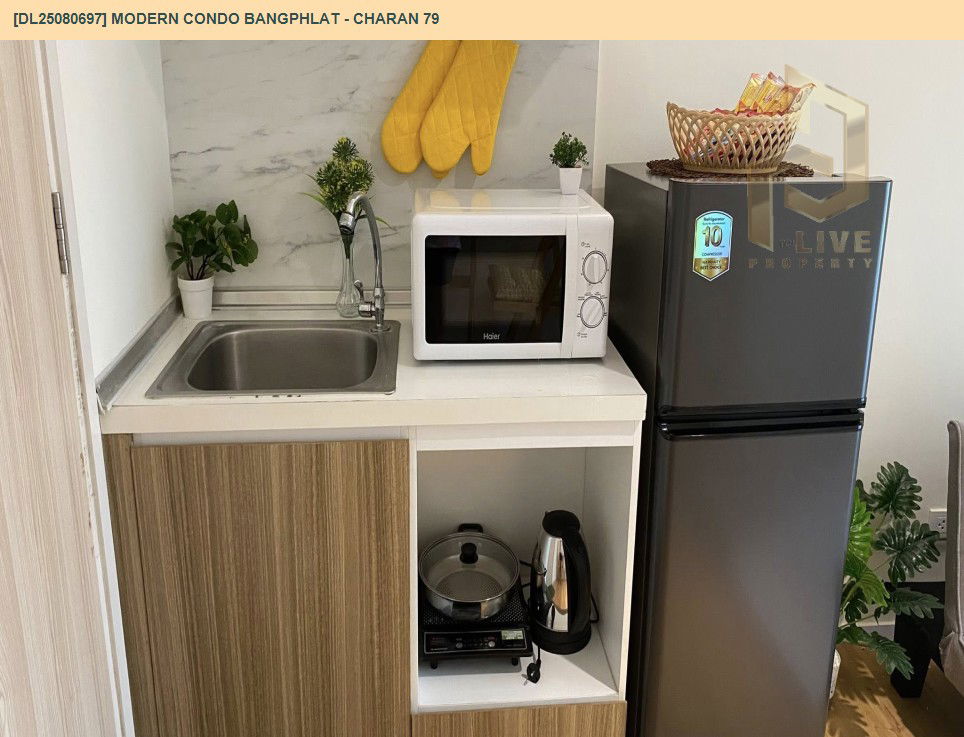 รูป DL25080697 ให้เช่าคอนโด โมเดิร์น คอนโด บางพลัด - จรัญ 79 (Modern Condo Bangphlat - Charan 79) ใกล้ BTS บางพลัด พร้อมเข้าอยู่ โทรด่วน 0638692663 LineID @655ebbvc - รูปที่ 8/15