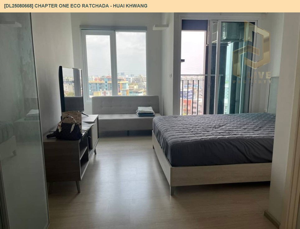 picture DL25080668 Condo for rent, Chapter One Eco Ratchada - Huai Khwang  near MRT ห้วยขวาง, ready to move in, call urgently 0656133286 LineID @534wlwof - 2/6