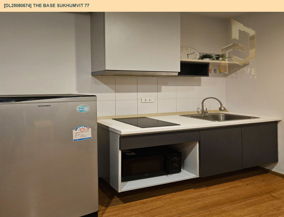 รูป DL25080674 ให้เช่าคอนโด เดอะ เบส สุขุมวิท 77 (The Base Sukhumvit 77) ใกล้ BTS อ่อนนุช พร้อมเข้าอยู่ โทรด่วน 0638692663 LineID @655ebbvc - รูปที่ 6/9