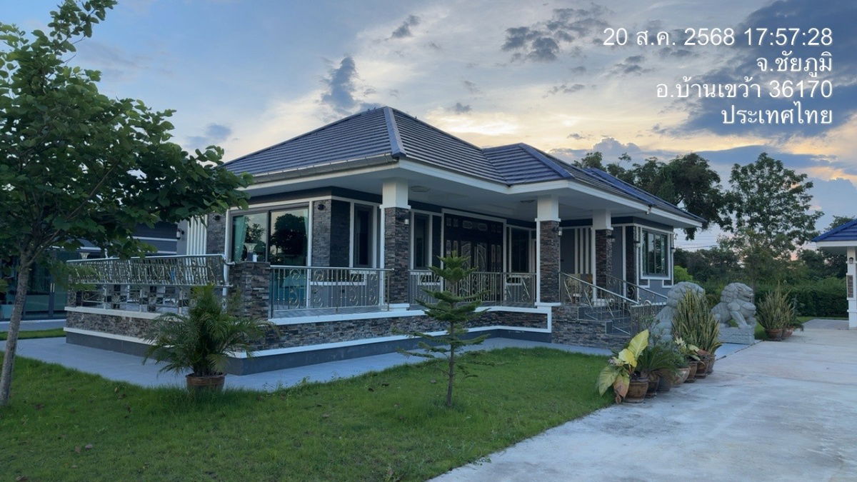 รูป ขายบ้านเดี่ยวพร้อมที่ดิน 2 ไร่ - รูปที่ 3/8