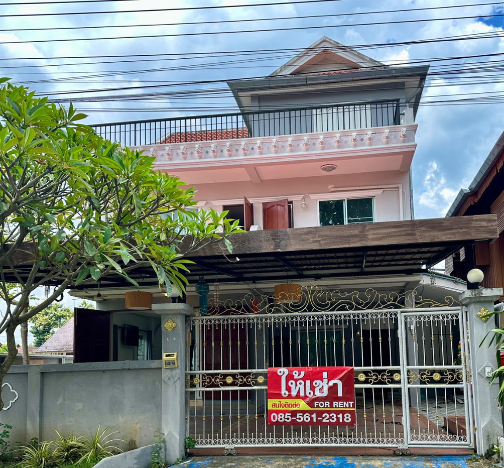 รูป 🔥ให้เช่าบ้านเดี่ยว 2.5 ชั้น   💵เช่าเดือนละ 25,000 🏡 ที่ตั้ง: โครงการลานนาโฮม ข้างๆ รพ.กรุงเทพ-เชียงใหม่ - รูปที่ 1/24