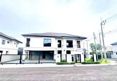 เช่าบ้านเดี่ยว ม.มหิดล ศาลายา : ให้เช่าบ้านเดอะปาล์ม ทวีวัฒนา อยู่ติดถนนทวีวัฒนา 