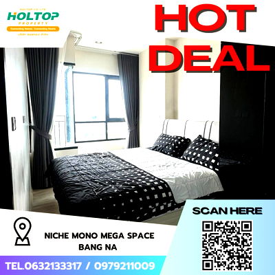 Condos for rent Bangna - Trat  : #Z2022💥200868🔥 Condo for rent at Niche MONO Mega Space Bang Na