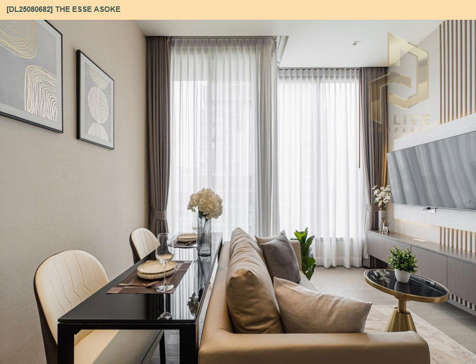 picture DL25080682 Condo for rent, The ESSE Asoke near BTS Asok, ready to move in, call urgently 0656133286 LineID @655ebbvc - 15/15