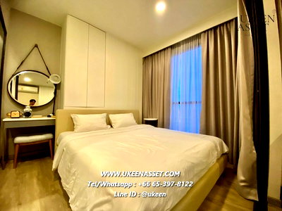 Condos for rent Kasetsart University Si Racha Campus : UK01-375 For rent KEEN CENTRE SRIRACHA, in the heart of the city : 1 bed, 35 sq m., 16,000 baht/month, free! Cleaning service twice a week.