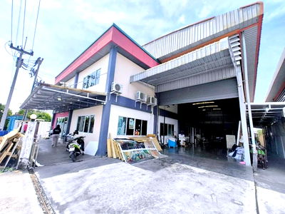 Factory for rent : Economic Market 1.3km. Nadi Market Krarai 1.33km. 1,250 sq.m. Factory warehouse office 2-storey