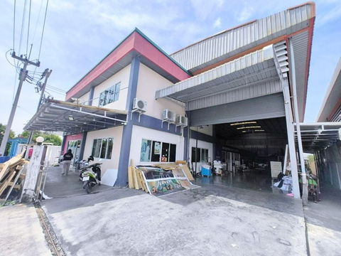 ตลาดเศรษฐกิจ 1.3 กม. นาดี ตลาดแคราย 1.33 กม. รร.วัดบางปิ้ง 2.9 กม.ขาย-เช่า โรงงาน โกดัง ออฟฟิศ 2 ชั้น 280 ตร.วา. 1,250 ตร.ม.