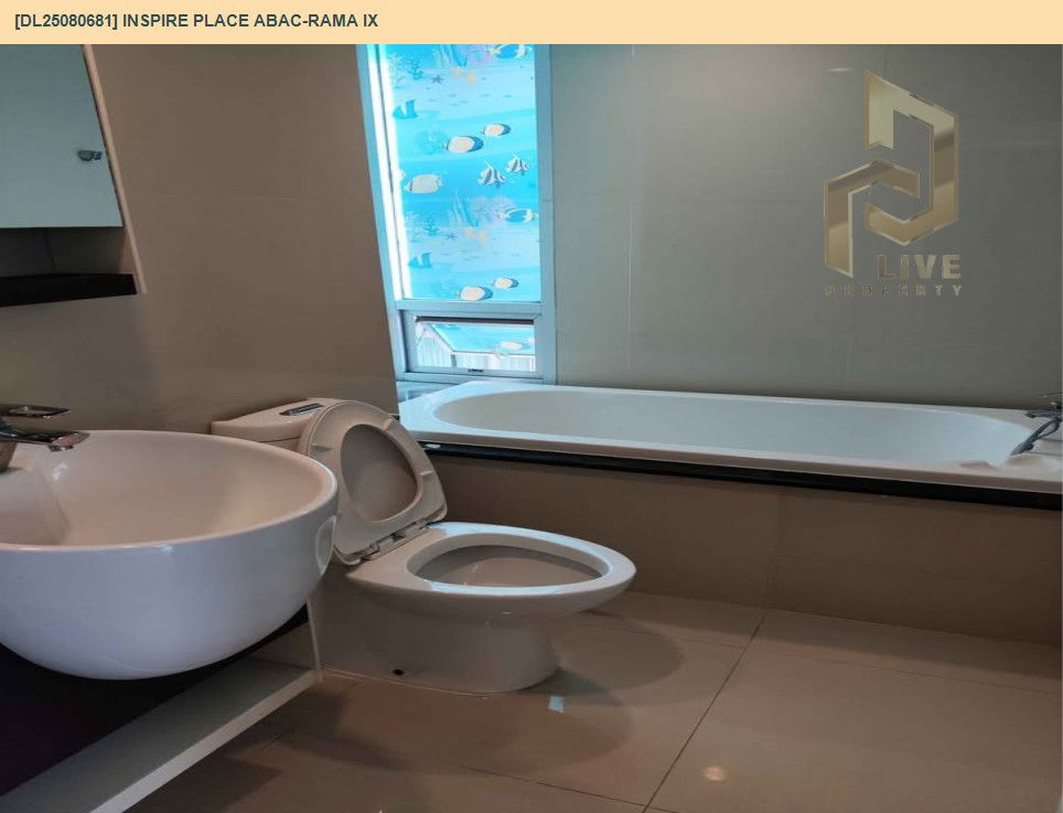 รูป DL25080681 ให้เช่าคอนโด อินสไปร์ เพลส เอแบค พระราม 9 (Inspire Place ABAC-Rama IX) ใกล้ - พร้อมเข้าอยู่ โทรด่วน 0638692663 LineID @534wlwof - รูปที่ 15/18