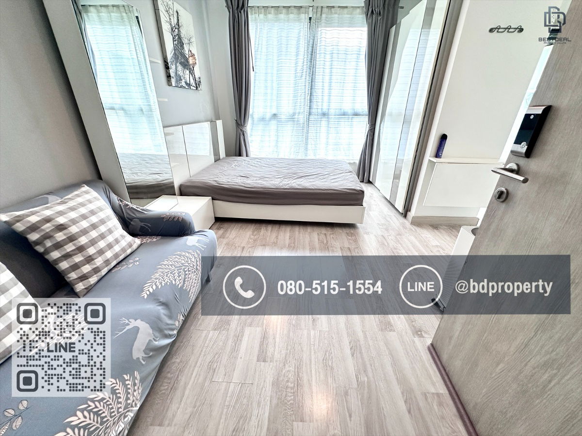 picture Bestdeal  FOR RENT Studio 22 sqm. Rental 14,000 THB /month CONDO “IDEO MOBI RAMA 9” Near Phraram Kao 9 MRT Station 80 meters. - 6/9