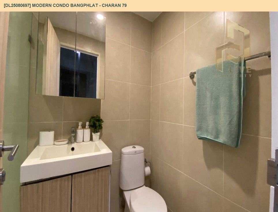 รูป DL25080697 ให้เช่าคอนโด โมเดิร์น คอนโด บางพลัด - จรัญ 79 (Modern Condo Bangphlat - Charan 79) ใกล้ BTS บางพลัด พร้อมเข้าอยู่ โทรด่วน 0638692663 LineID @655ebbvc - รูปที่ 13/15