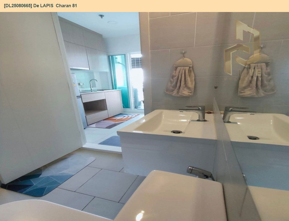 รูป DL25080665 ให้เช่าคอนโด เดอ ลาพีส จรัญ 81 (De LAPIS  Charan 81) ใกล้ MRT บางพลัด พร้อมเข้าอยู่ โทรด่วน 0638692663 LineID @655ebbvc - รูปที่ 7/9