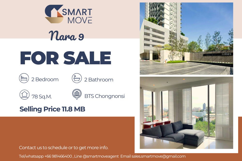 picture 🔥 Sale with tenant !!🔥 Code C20221200838..........Nara 9, 2 bedroom, 2 bathroom, corner room, Rare item, furnished, Special Deal!!📣📣 - 1/9