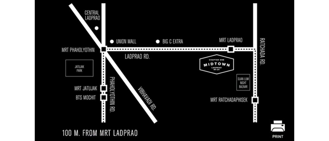 รูป ขาย Chapter One Midtown ลาดพร้าว 24 ห้องสตูดิโอ ชั้น 19 มุมสวย เจ้าของขายเอง - รูปที่ 13/13