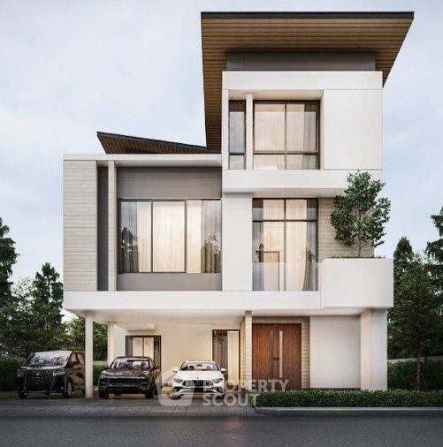 4-bed house for sale, 396 sqm, 76.4 sq wah, Nirvana Beyond Rama 9 - Krungthep Kreetha