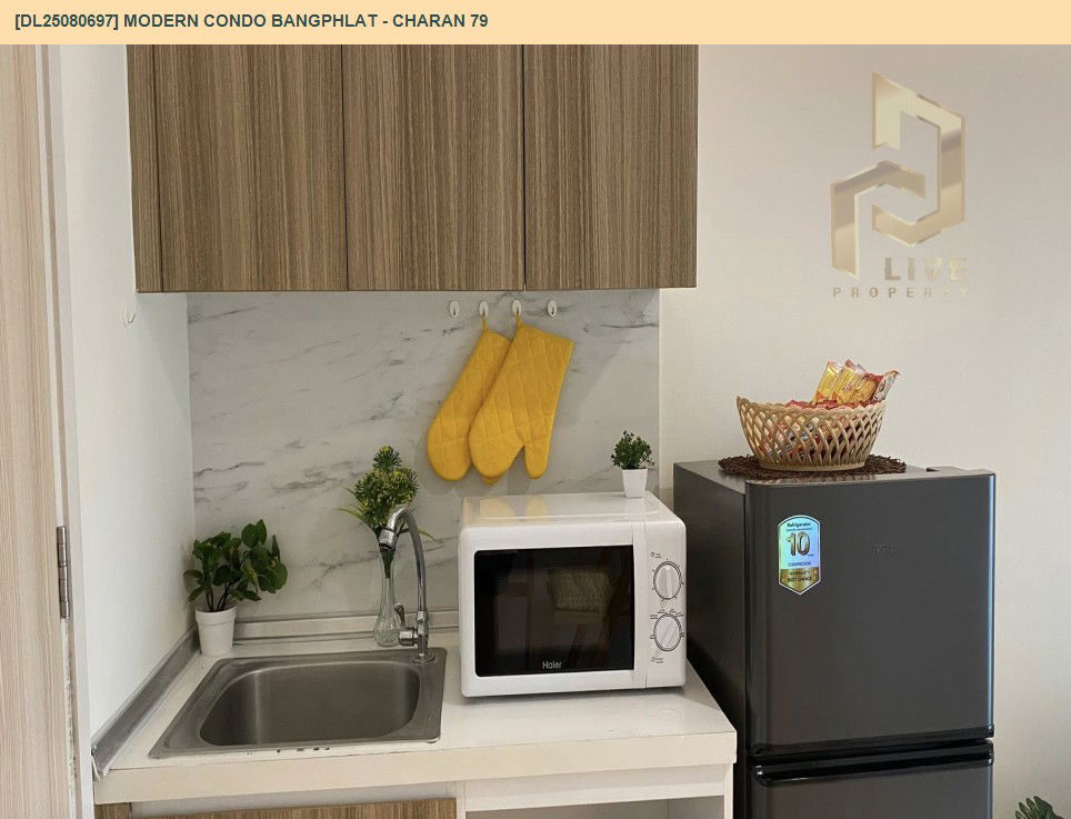 รูป DL25080697 ให้เช่าคอนโด โมเดิร์น คอนโด บางพลัด - จรัญ 79 (Modern Condo Bangphlat - Charan 79) ใกล้ BTS บางพลัด พร้อมเข้าอยู่ โทรด่วน 0638692663 LineID @655ebbvc - รูปที่ 7/15