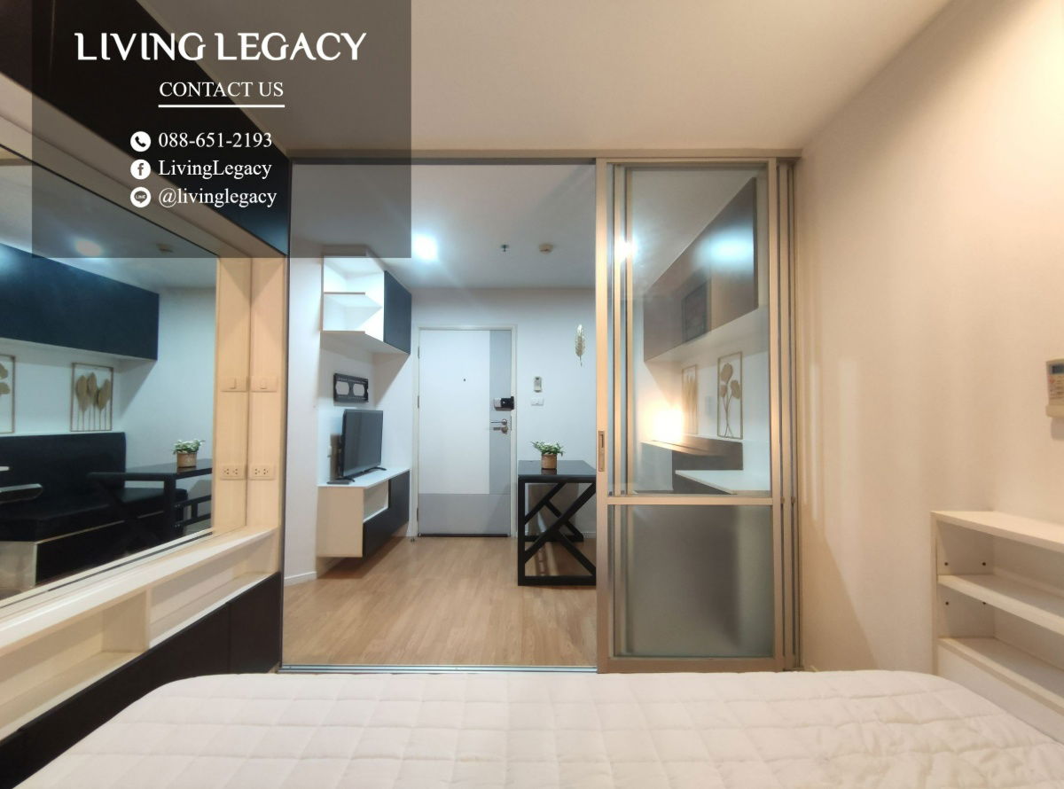 รูป LRSWKKNF ให้เช่าคอนโด Lumpini Place Srinakarin - Huamark Station 26 ตร.ม. ชั้น 19 ตึก B line id : @livinglegacy - รูปที่ 5/11