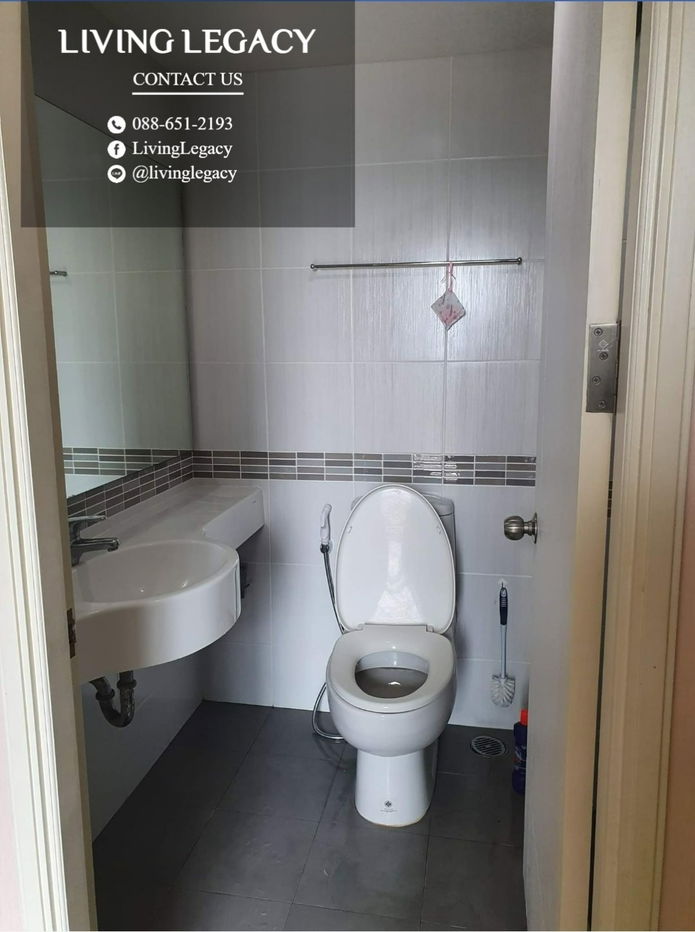 picture SF5ZB6 Condo For Rent Lumpini Place Srinakarin - Huamark Station 26 Sq.M. Floor 11 Building A line id : @livinglegacy - 9/9