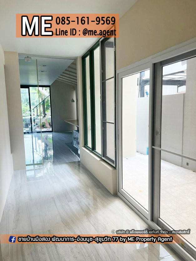 picture For Rent Townhome Patio Pattanakarn 38, with roof terrace, ready to move in, near Ekkamai, Thonglor, Sukhumvit, call 064-954-9619 (RTH19-30) - 13/15
