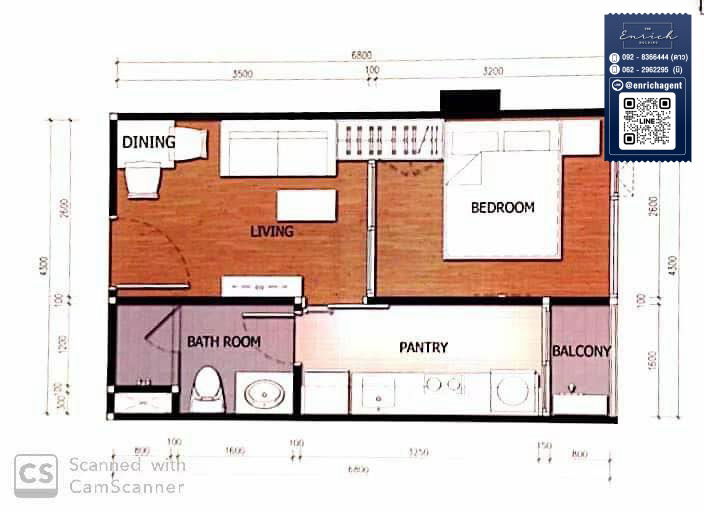 picture 💙For rent The Unique Ladprao 26, complete with electrical appliances, MRT Lat Phrao💙 Call 092-8366444 Dao // Line id: @enrichagent - 7/8