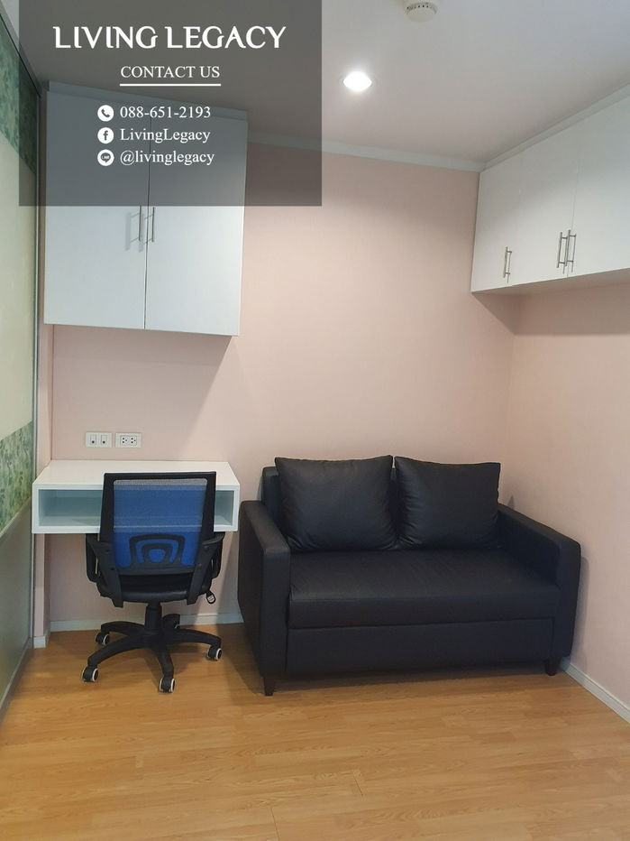 picture SF5ZB6 Condo For Rent Lumpini Place Srinakarin - Huamark Station 26 Sq.M. Floor 11 Building A line id : @livinglegacy - 3/9