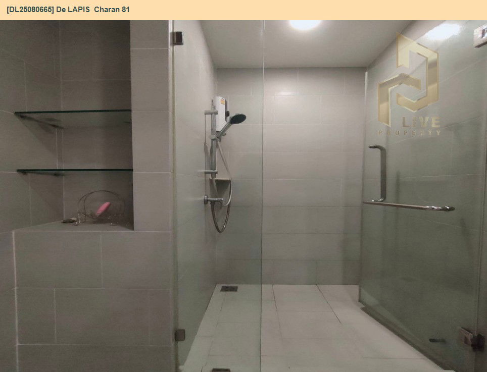 รูป DL25080665 ให้เช่าคอนโด เดอ ลาพีส จรัญ 81 (De LAPIS  Charan 81) ใกล้ MRT บางพลัด พร้อมเข้าอยู่ โทรด่วน 0638692663 LineID @655ebbvc - รูปที่ 9/9