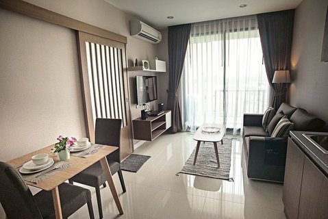 รูปภาพ The Sky Condo for rent, in the heart of the city, community area, near Assumption Sriracha School