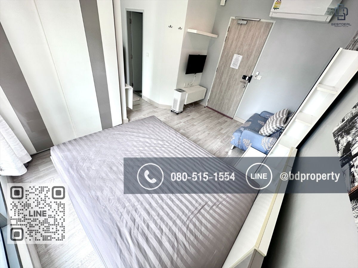 picture Bestdeal  FOR RENT Studio 22 sqm. Rental 14,000 THB /month CONDO “IDEO MOBI RAMA 9” Near Phraram Kao 9 MRT Station 80 meters. - 5/9