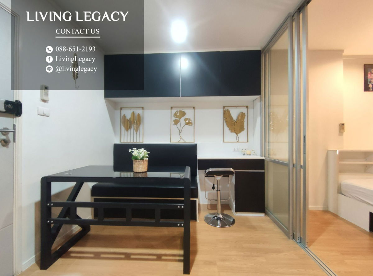รูป LRSWKKNF ให้เช่าคอนโด Lumpini Place Srinakarin - Huamark Station 26 ตร.ม. ชั้น 19 ตึก B line id : @livinglegacy - รูปที่ 6/11