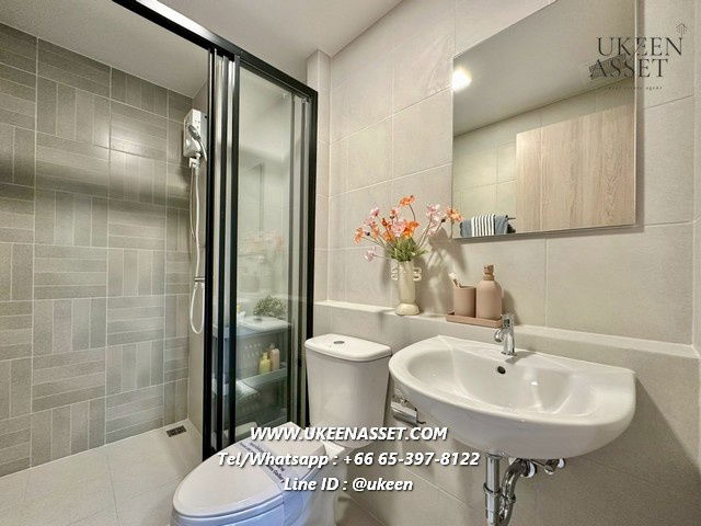 รูป UK01-391 คอนโดให้เช่า DCondo Sense โครงการใหม่ล่าสุดใจกลาง บางแสน : 25 ตร.ม. 1 ห้องนอน 10,000 บาท/เดือน - รูปที่ 9/9