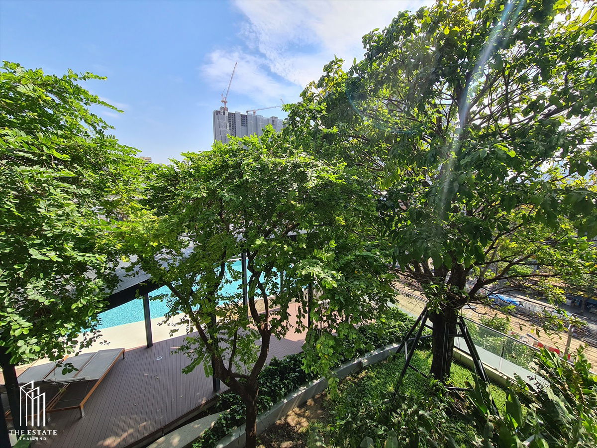 รูป RENT *Whizdom Station Ratchada Thapra ห้องทิศเหนือ วิวสวนและสระว่ายน้ำ พร้อมเฟอร์นิเจอร์ @13,000 Baht - รูปที่ 2/5