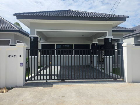 บ้านเดี่ยวสร้างใหม่พัฒนาห้วยใหญ่ 3ห้องนอน 2ห้องน้ำ 61.4ตร.ว พร้อมเข้าอยู่