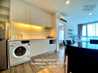 Condos for rent Si Racha Chonburi : UK01-386 Condo for rent KnightsBridge The Ocean Sriracha | 2 bedrooms, 2 bathrooms, sea view, 15th floor | 18,000 baht/month
