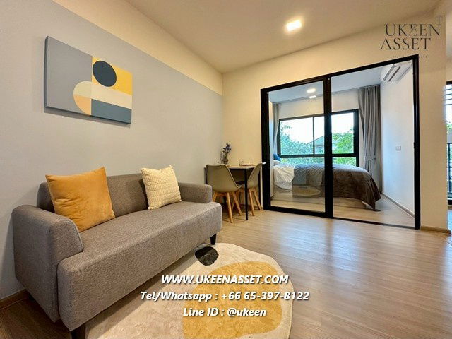 รูป  คอนโดให้เช่า DCondo Sense บางแสน (โครงการใหม่ล่าสุดใจกลางบางแสน) 25 ตร.ม. ชั้น 1-8 , 10,000 บาท/เดือน เฟอร์พร้อมอยู่  - รูปที่ 5/9