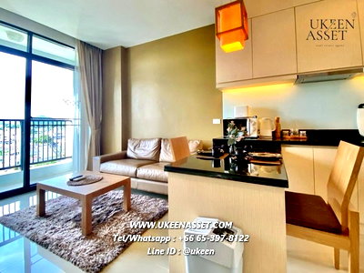 Condos for rent : UK01-383 For rent Suntara Condo Sriracha, luxury condo in the heart of Sriracha: 1 bedroom, 1 bathroom, 46 sq m., 6th-12th floor | 15,000 baht/month