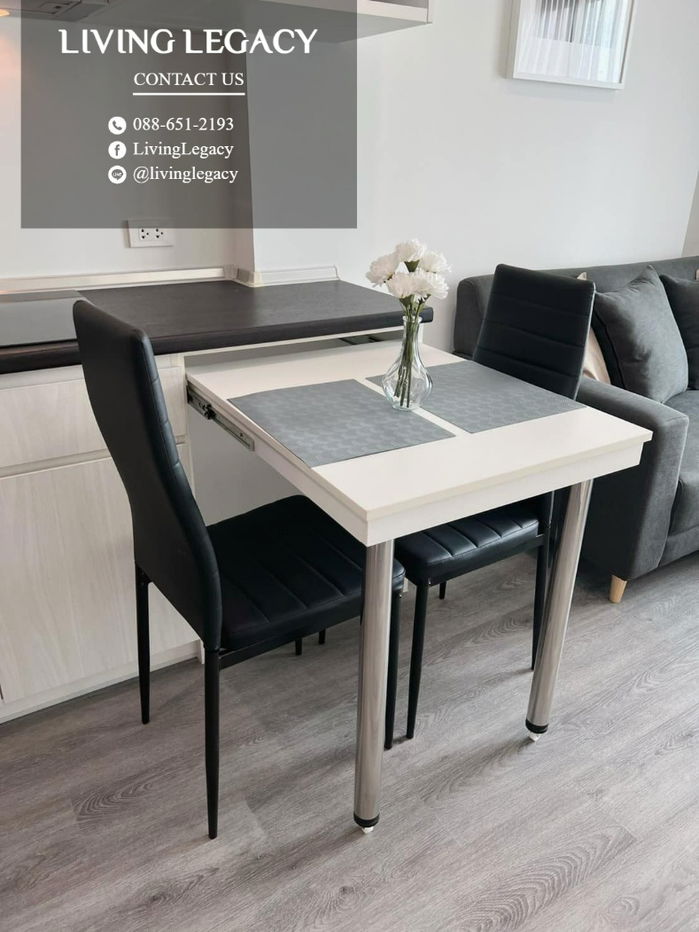 picture LTU2P9PK Condo For Rent Rich Park @ Triple Station 29 Sq.M. Floor 37 1 Bed 1 Bath  ✨ Move-in Ready! Beautiful fully furnished - 10/13