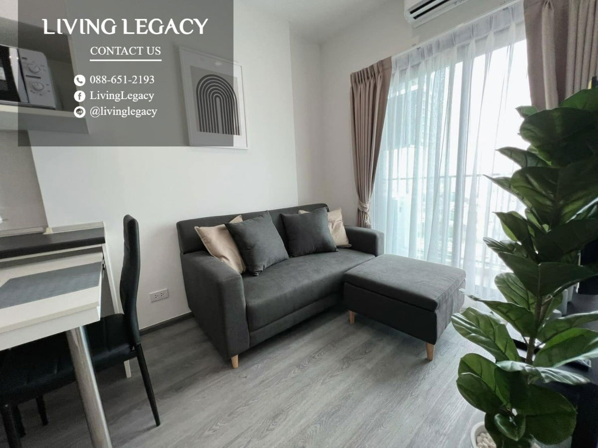 picture LTU2P9PK Condo For Rent Rich Park @ Triple Station 29 Sq.M. Floor 37 1 Bed 1 Bath  ✨ Move-in Ready! Beautiful fully furnished - 7/13