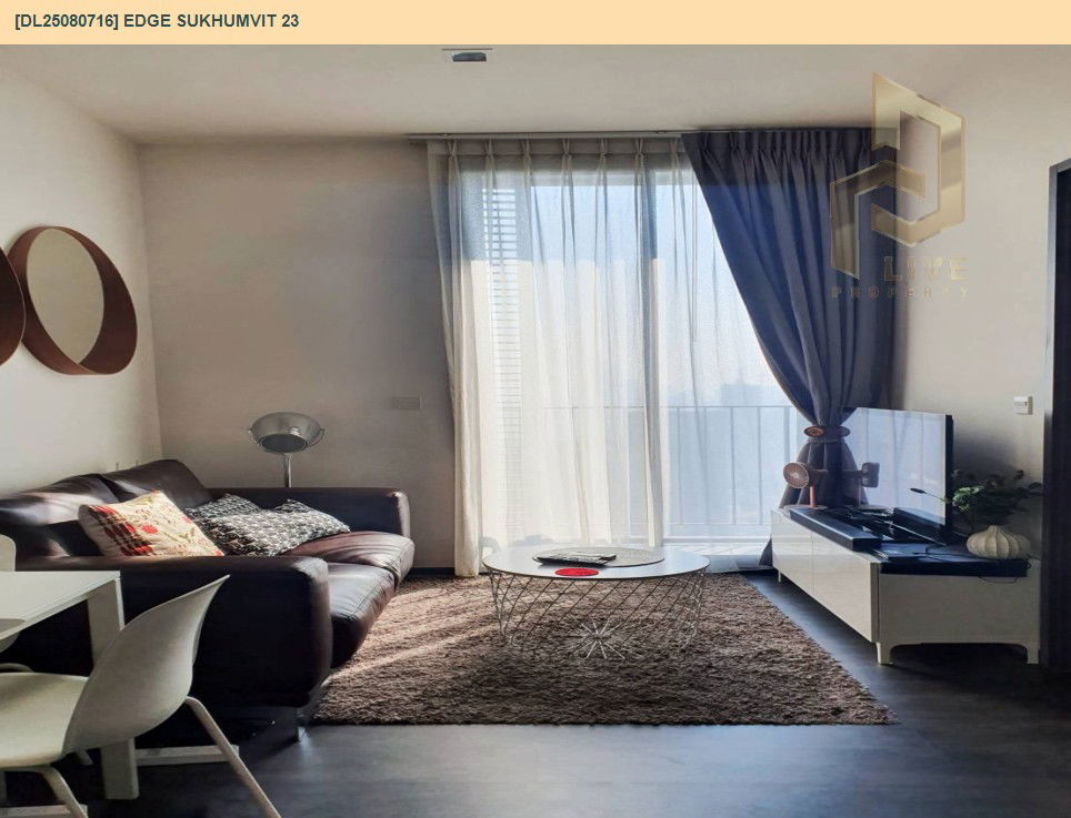 picture DL25080716 Condo for rent, Edge Sukhumvit 23 near BTS Asok, ready to move in, call urgently 0656133286 LineID @655ebbvc - 4/8
