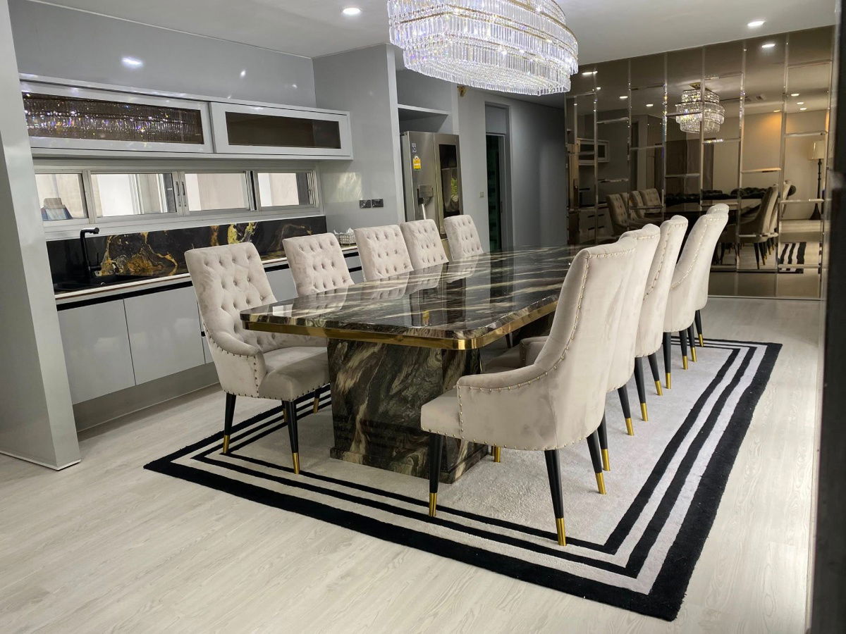 picture For rent, Passorn Prestige Luxe Village, Phatthanakan 44 (corner house), large house, fully furnished, ready to move in. Line ID: @951qfbfi - 3/15