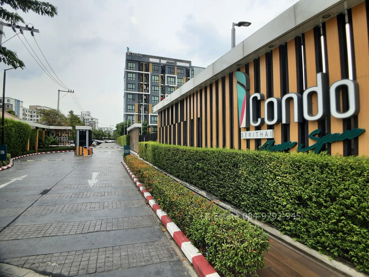 picture For Rent: ICondo Serithai Green Space, Pool view, resort style located near NIDA - 14/15