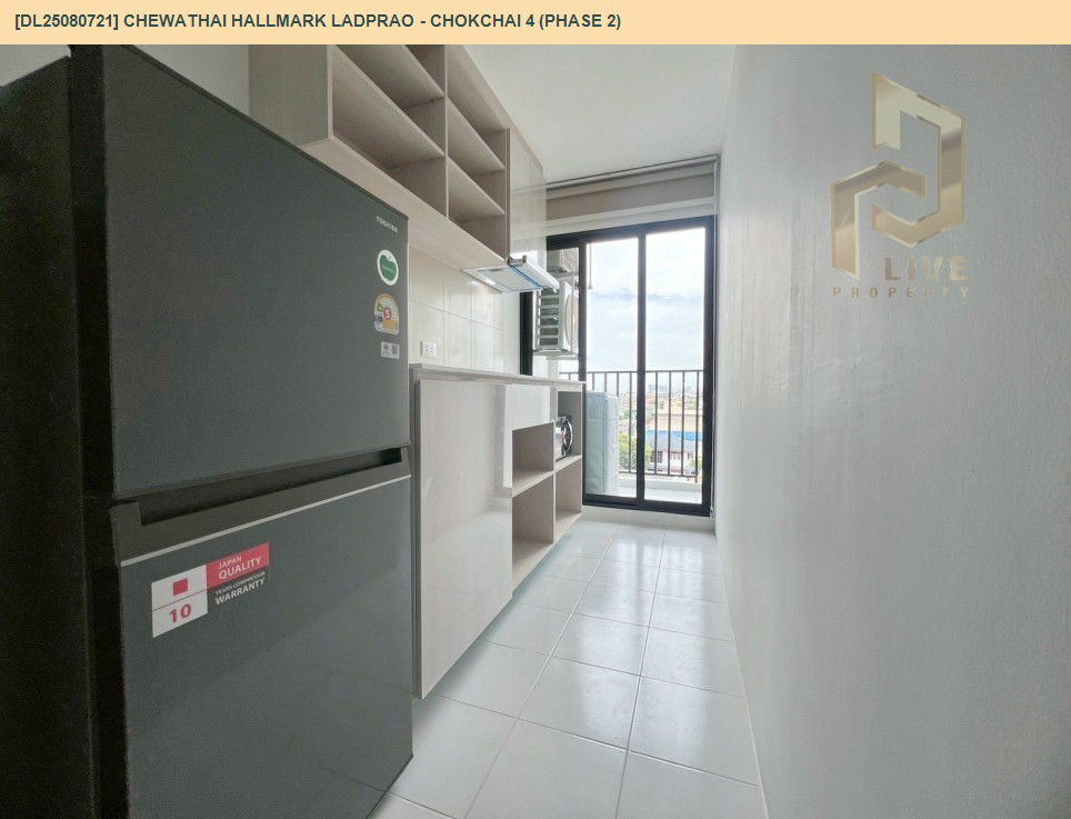 picture DL25080721 Condo for rent, Chewathai Hallmark Ladprao - Chokchai 4 (Phase 2) near -, ready to move in, call urgently 0656133286 LineID @655ebbvc - 5/8