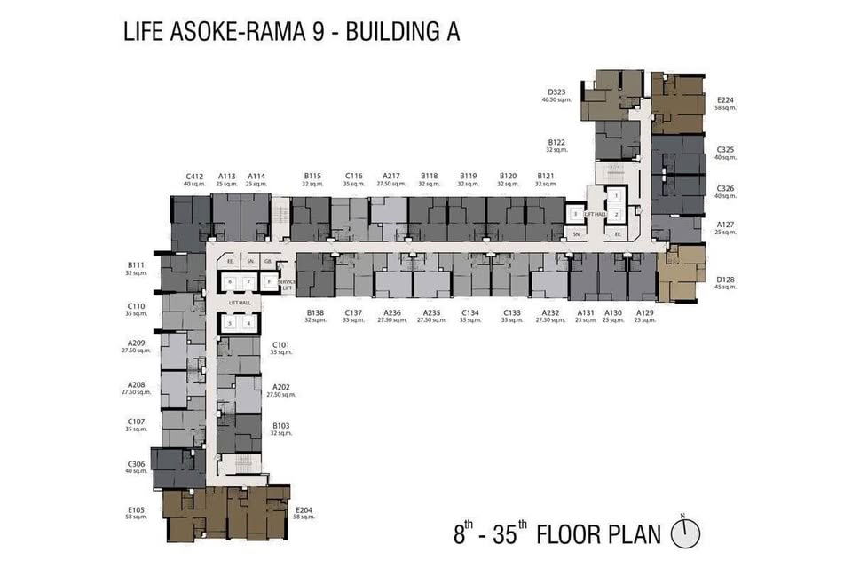 รูป ให้เช่าคอนโด Life Asoke Rama9 ใกล้ MRT พระราม 9 25,000 บาท รหัสทรัพย์: RS1547 - รูปที่ 6/7