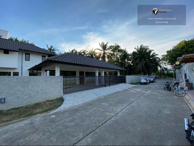 ขายบ้านเดี่ยว : Beverly Hills Chaengwattana | บ้านพร้อมที่ดิน ตกแต่งพร้อมอยู่ ไม้สักแท้ทั้งบ้าน #2025082211485