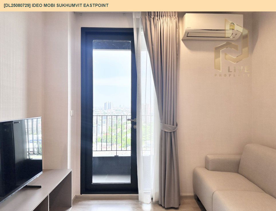picture DL25080729 Condo for rent, IDEO Mobi Sukhumvit Eastpoint near BTS Bang Na, ready to move in, call urgently 0656133286 LineID @534wlwof - 6/15