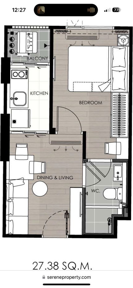 รูป ⭐️ขายดาวน์ขาดทุน s‘myne condo อยุธยา - รูปที่ 4/5