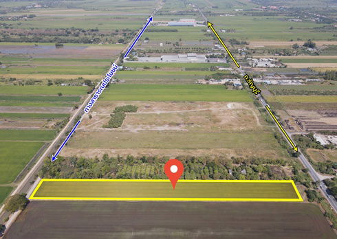 picture Location: Along Thanyaburi–Wang Noi Road, Khlong Luang District, Pathum Thani Province Land Area: 8 rai, 3 ngan, 22 square wah - 7/13