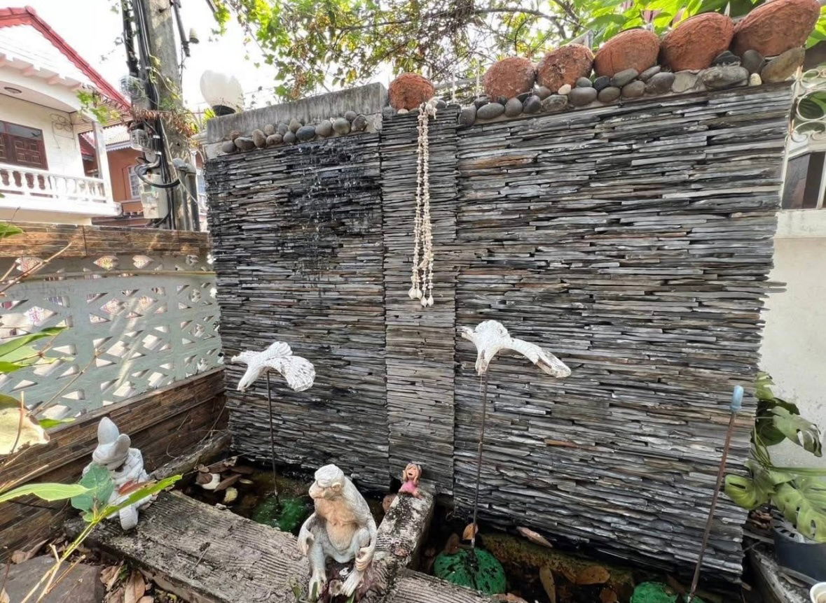 picture 🏡 A warm, two-story detached house with 3 bedrooms, near Don Mueang Airport, only 20,000/month. Interested? Line ID: @951qfbfi - 13/14