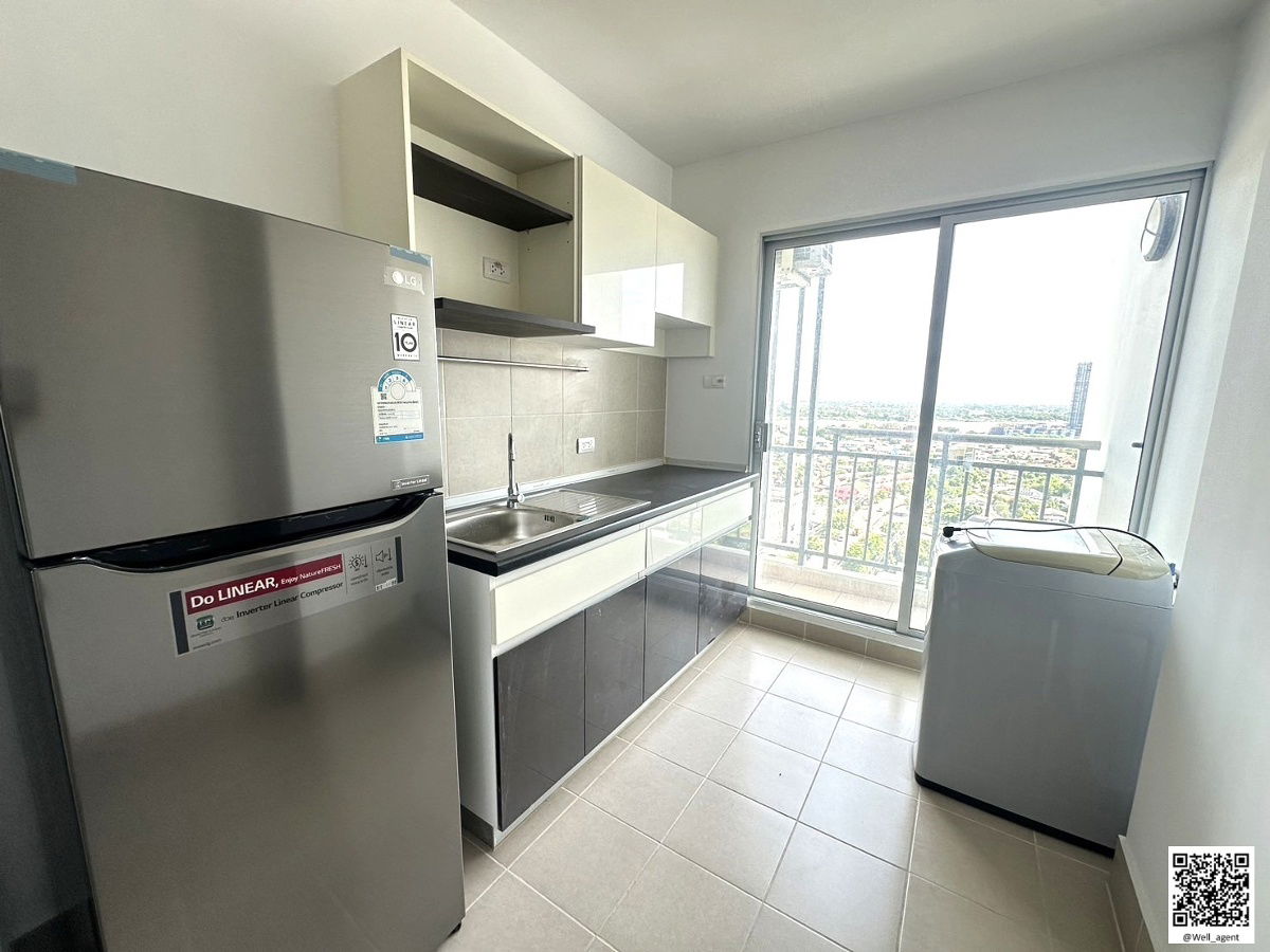 picture For Rent | Supalai City Resort Phranangklao Station - Chao Phraya  📞 Call: 064-242-6068  🌊 River View | Fully Furnished | Washing Machine Included - 9/11