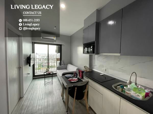 รูป T1BKAB ให้เช่าคอนโด Rich Park @ Triple Station 28.66 ตร.ม. ชั้น 37 line id : @livinglegacy - รูปที่ 4/6