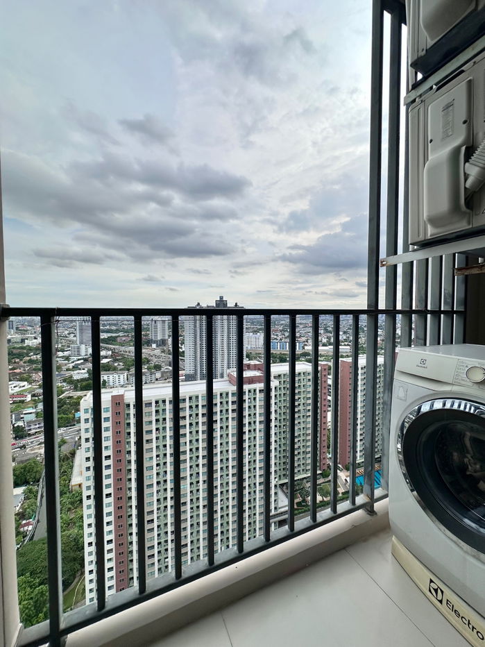 picture For rent Rich Park Triple Station 12,000 baht 34th floor next to ARL Huamak, MRT Huamak - 9/16