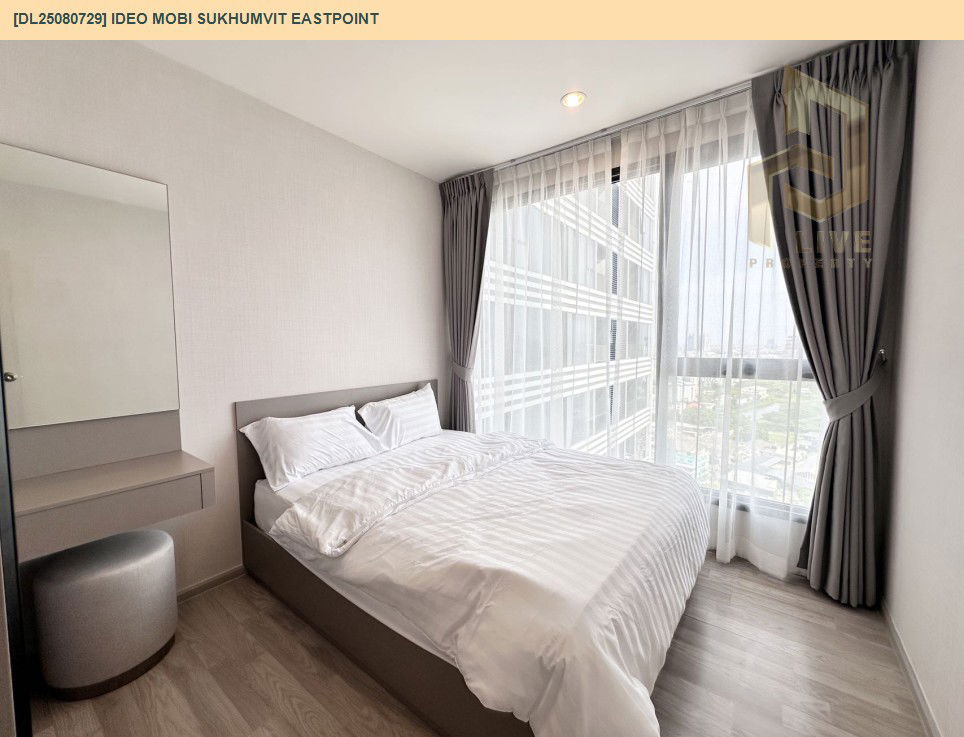 picture DL25080729 Condo for rent, IDEO Mobi Sukhumvit Eastpoint near BTS Bang Na, ready to move in, call urgently 0656133286 LineID @534wlwof - 2/15